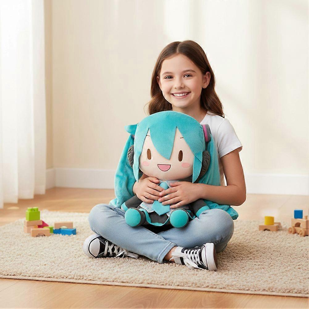 32cm Miku Plush Toy Anime Stuffed Animal Girl Doll - Cute Collectible Soft Cuddly Plushie Gift for Kids Fans