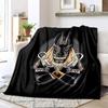 1PC Egyptian theme printed blanket, all season lightweight home office outdoor nap multifunctional blanket A4