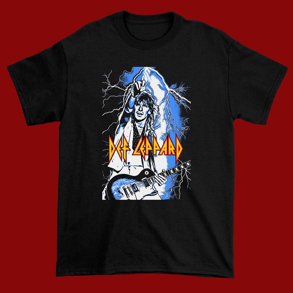 

Def Leppard Steve Clark Tribute Cotton Black Men All size Shirt A082 Unisex T-Shirt XXXXL