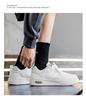 Men's Versatile White Summer Sneakers: Breathable Casual Thick-Soled Sports Shoes