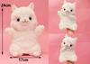 Amuse Alpacasso Hand Puppet Plush Approximately 24cm 703753 Shiro-chan Toy, Long,