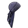 Bandana Headscarf Headband Trou Bandana Cap Hip Hop en Coton Mode Longue Queue Casquette Pirate Unisexe