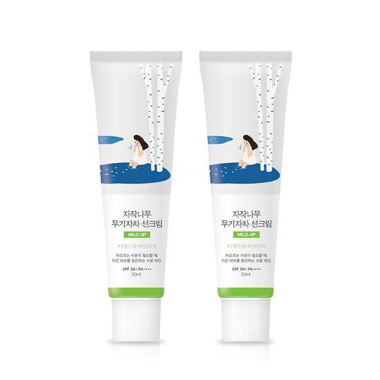 ROUND LAB Birch Inorganic Sunscreen 50ml 1+1 Promotion