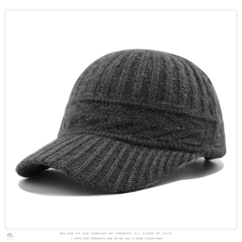 Women's Knit Baseball Cap Korean Japanese Style Face Slimming Thermal Winter Peaked Hat Versatile Fashion