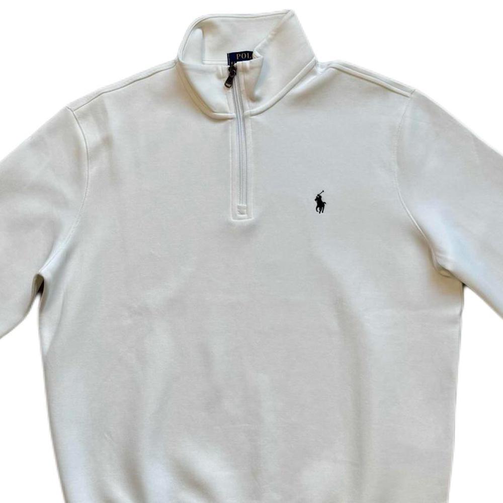 Polo Ralph Lauren Double-Sided Knit Quarter-Zip Pullover Long Sleeve Sweatshirt Men Sweatshirt 710905382-019