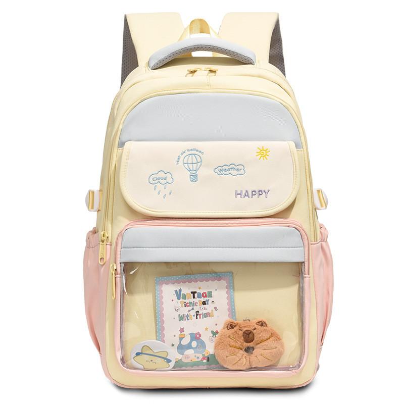 Travel Cartoon Girls Backpack With Cushion Straps For Education And Day Trips