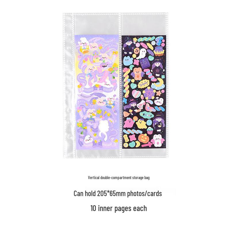 Star Idol Polaroid Album: 4-Grid Transparent Sleeve Sticker Storage