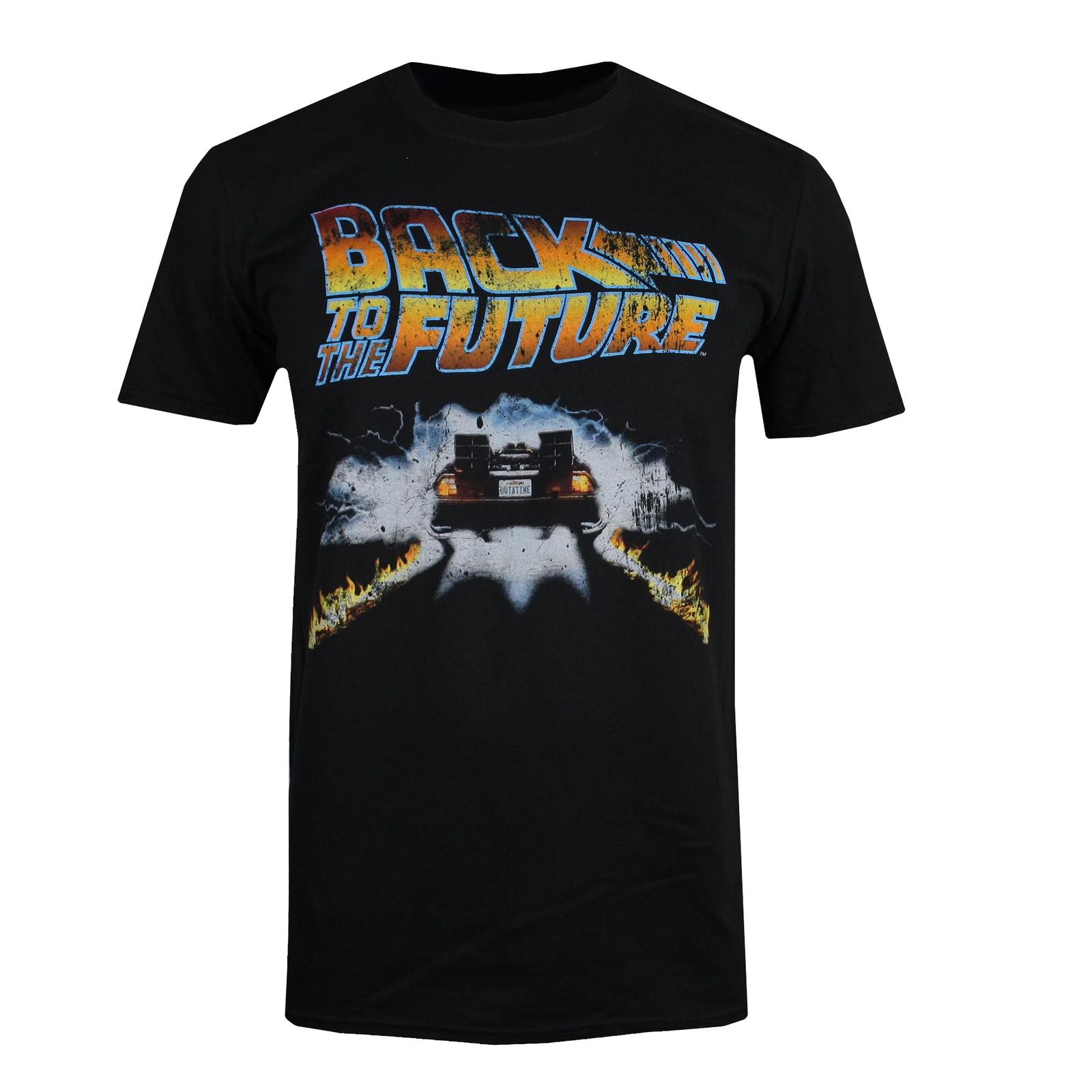 

Back To The Future Delorian Black T-Shirt S