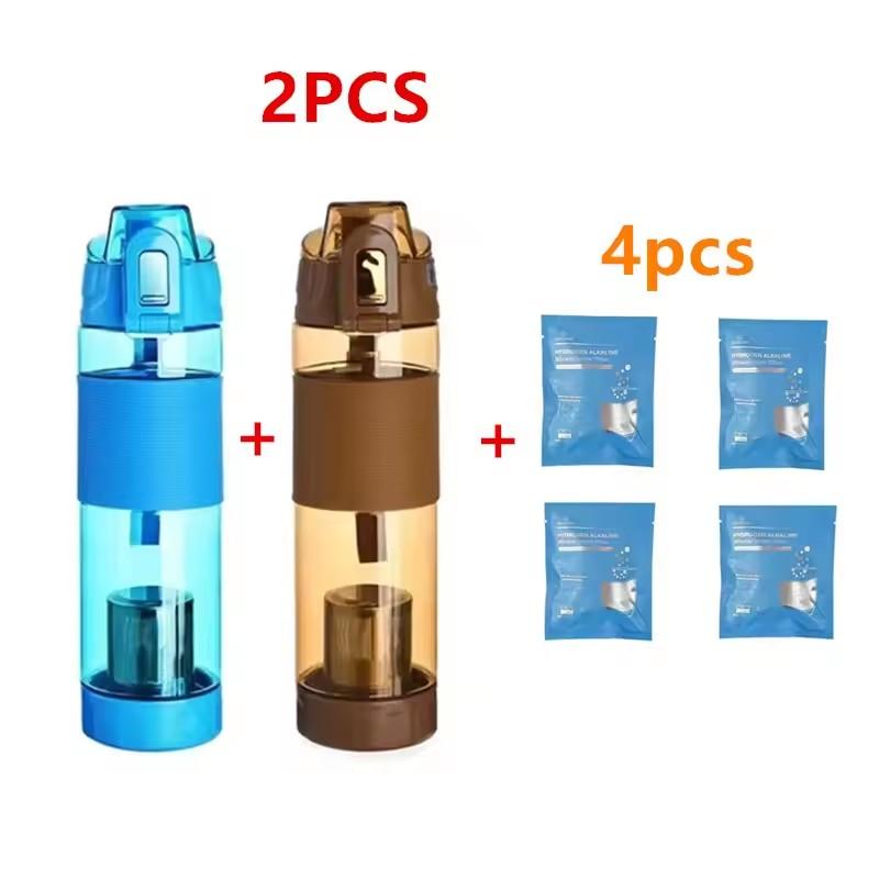 Tomaline Alkaline Water Cup (Increase the PH To the 7.2 To 9.5 Energy Bottle,650ml Alkaline Water Bottle Sports Filter Bag