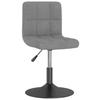Vidaxl Swivel Dining Chair, Light Grey, Upholstered In Velvet