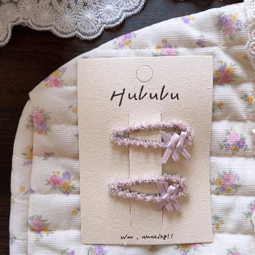 Autumn Retro Coffee Color Love Bow Hairpin Temperament All-match Children's Hair Accessories Side Bangs Hairpin Headdress