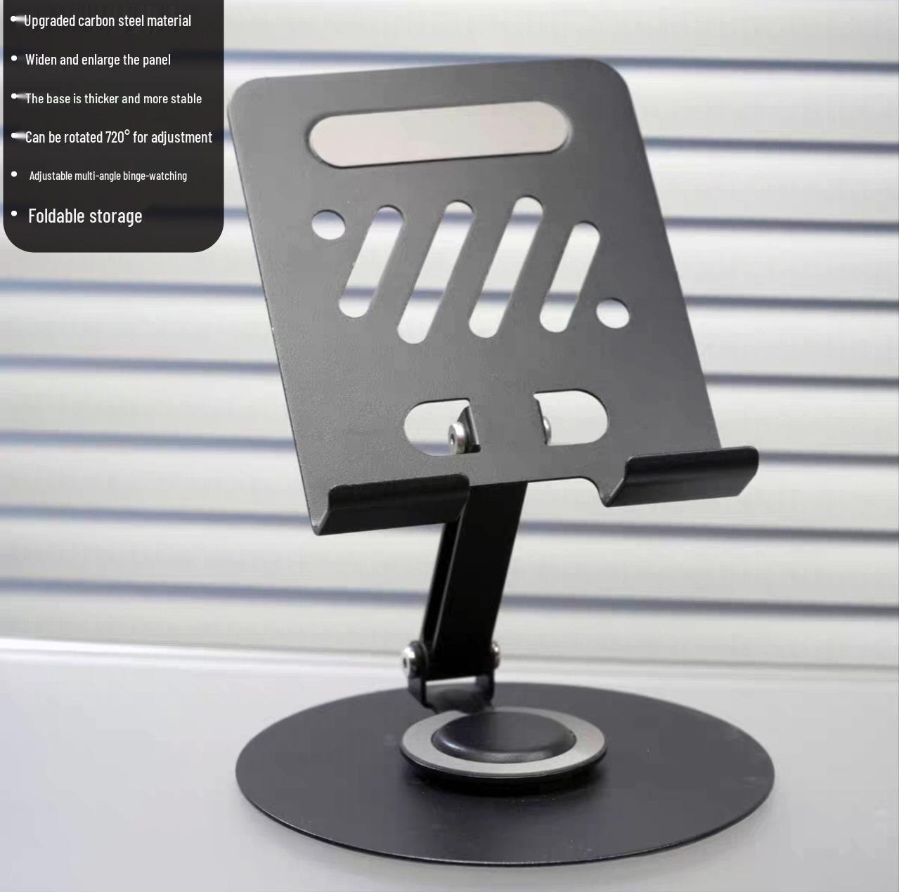 Rotatable Foldable All-Metal Tablet Stand for iPad with Heat Dissipation