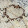 Pyrite rough necklace electroformed copper adjustable chain necklace pyrite gemstone jewelry handmade necklace copper jewelry gifts for wife
