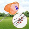 Yousheng Kids Telescopic Fishing Net 5-Section Retractable Stainless Steel Pole Outdoor Butterfly Catcher Net Anti-slip Handle Lightweight Landing