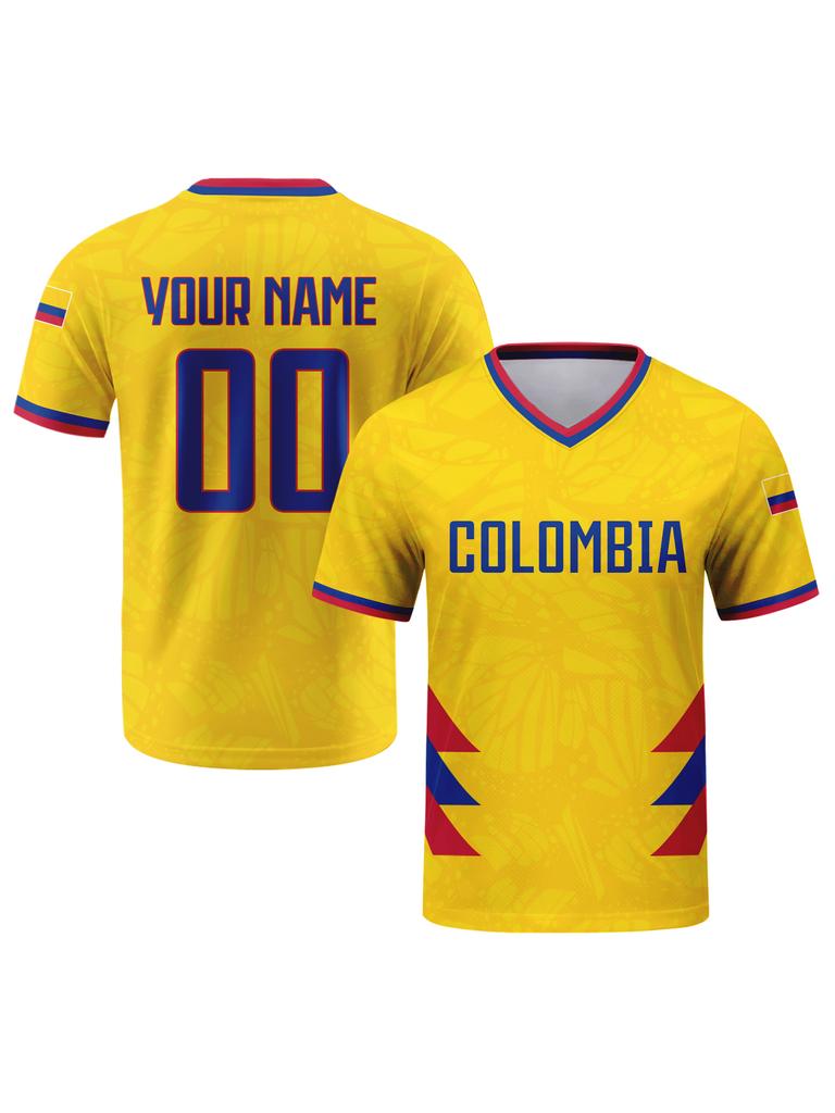 Custom Soccer Jersey Personalized Name Number Breathable V-neck Football Team Shirt for Men Youth Women
