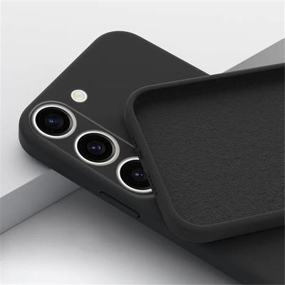 Glänzende weiche flüssige Silikon-Handyhülle für Samsung Galaxy A04S A04E A14 A24 A34 A54 A23 A33 A53 A73 M13 M23 M33 M53 5G 4G Objektiv-Kamera-Schutzhülle