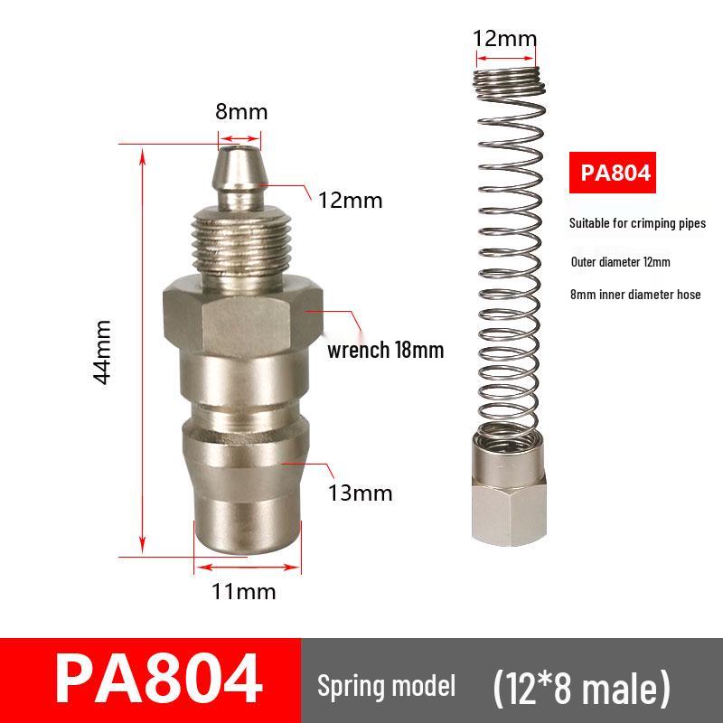 C-Type Pneumatic Quick Connector for Air Compressors and Oxygen Hoses