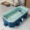 Foldable Inflatable-Free Pool: Ready-to-Use Large Family & Kids' Outdoor Bathing Pool