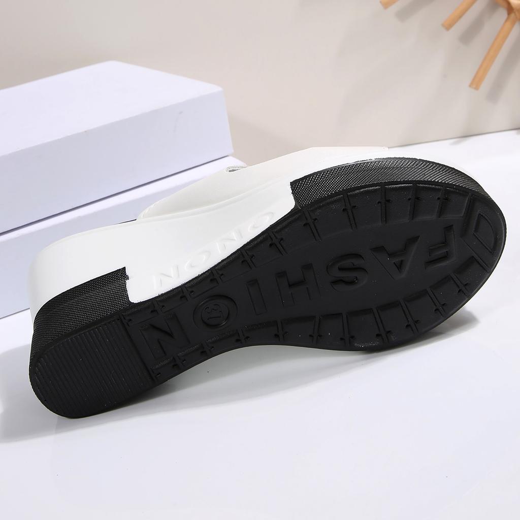 2026 New Improve Fashion Student Roman Lady Shoes Summer Wedge Thick Platform Women Sandals Slip On Versatile Sandalias Mujer