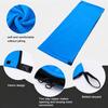 Two-Way Zipper Fleece Sleeping Bag Soft Outdoor Bivvy Sack Cozy Emergency Emergency Blanket  Travel