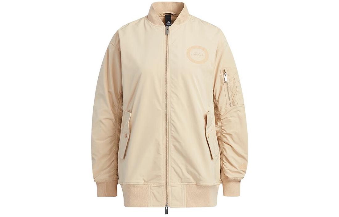 Adidas Neo Jackets Women s Khaki Stand Collar Moderate Other IB2725 XL