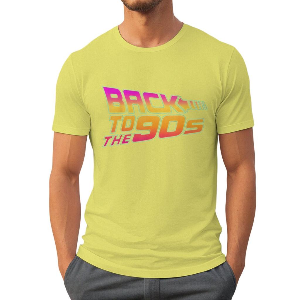 Mens Womens 90s Graphic TShirts Back To The 90s Print Casual Tee Fashion Crew Neck Shirt for Birthday Party Fun Streetwear