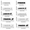 1PCS Car ABS Letter Logo Sticker Body Trunk Decoration Sticker Accessories For Mazda 3 5 6 7 Axela CX-5 CX-3 CX-4 Atenza Demio h6
