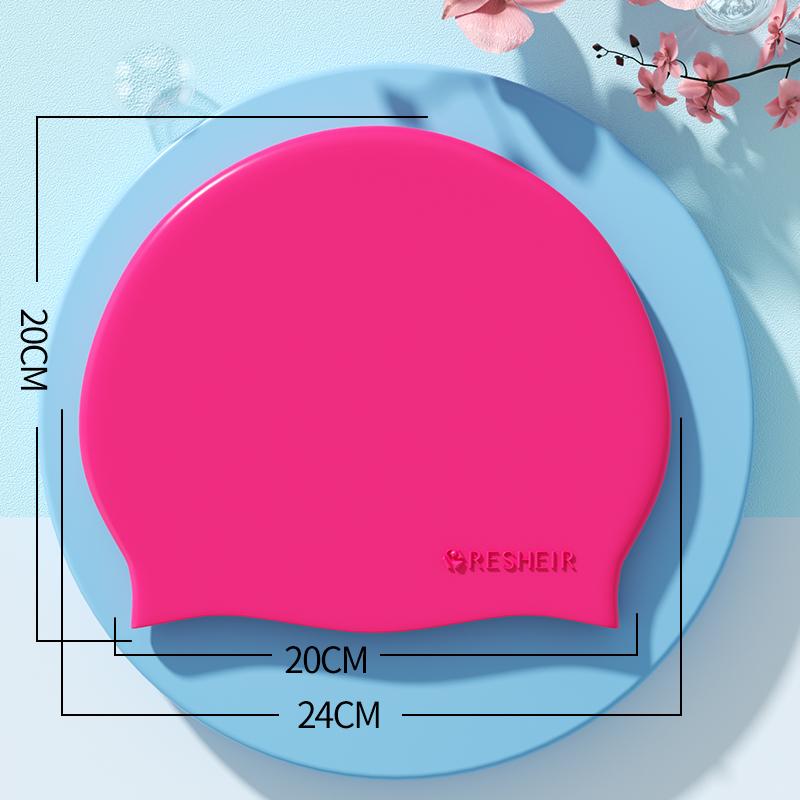 Silicone Waterproof Swimming Cap High Elastic Swim Cap for Women and Men