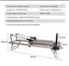 Velké skládací Pilates Reformer vybavení Core Yoga postel Domácí fitness hubnutí Ocel ABS oceli materiál Pilates stroj