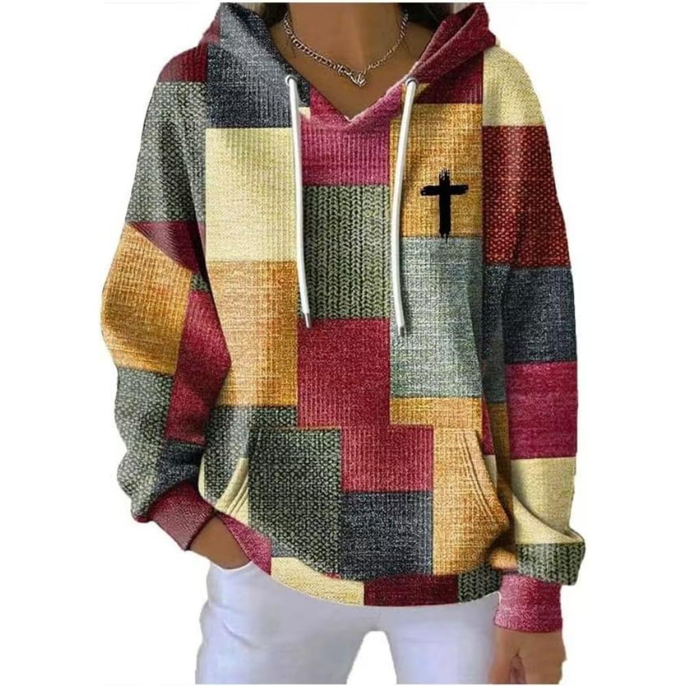 Autumn Cross Grid Pattern 3d Print Hoodie Kids Fasual European American Style Hoodie Streetwear Sweatshirt Girl Clothes Top