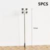 5Pcs/Set 1/100 Scale DC 3V Tower Lights Model Lights Layout Lamppost For Train/Garden/Playground/Stadium Model Lighting Tower