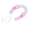 Baby Zahnkette Kleinkinder Exquisite Weiche Silikon Perlen Kauspielzeug Zahnkette für Zahnfleischmassage