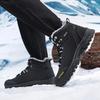 Brand Men Winter Snow Boots Waterproof Leather Sneakers Super Warm Men's Boots Outdoor Male Hiking Boots Work Shoes Size 39-46