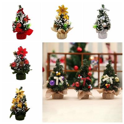 20cmDIY Árvore de Natal Decorações de Feliz Natal para Casa 2023 Enfeite de Natal Presentes de Natal Papai Noel Árvore de Ano Novo