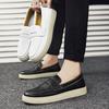 2024 Men Leather Casual Shoes Outdoor Lightweight Flat Fashion Sports Shoes Comfortable Sneakers Luxury Loafers Driving Shoes