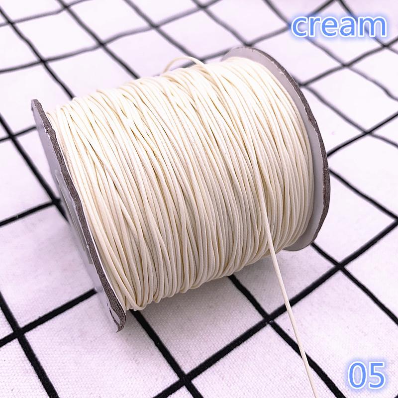 0.5 0.8 1.0 1.5 2.0mm Waxed  Cord Waxed Thread Cord String Strap Necklace Rope Bead DIY Jewelry Making for Bracelet