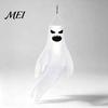 Lightweight Wind Decorations 44 Inch Halloween Hanging Ghost Windsock, White Flying Ghosts Flag Scary Yard Socks for Tree, Outdoor Patio, Party Decor