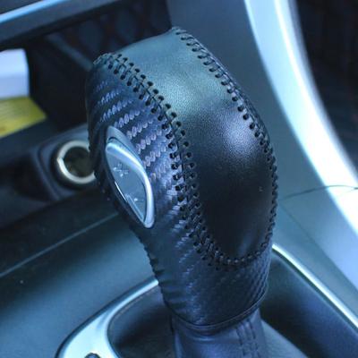 Pentru Ford EcoSport Escape Fusion C-Max Mașină Piele Sintetică Fibra de Carbon Capac Buton Schimbător de Viteze