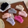 New Solid Hair Clips For Women Girls Soft Plush Hair Claws Large Size Korean Headwear Hairpins Crab Barrette Hair Accessories Gift