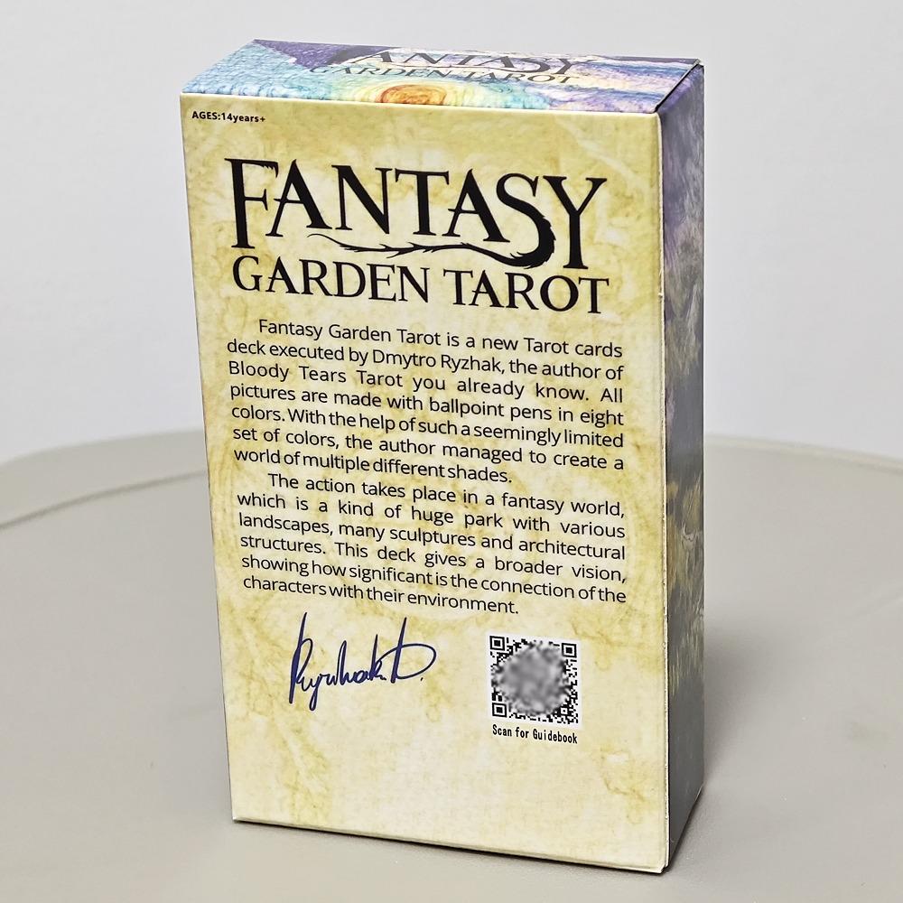 Fantasy Garden Tarot 78 Pcs Cards In Rider-waite System Made with Ballpoint Pens In Eight Colors 10.3*6cm