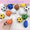 Pu Foam Basketball Keychain Toy For Children Kids Stress Relief Bag Accessory
