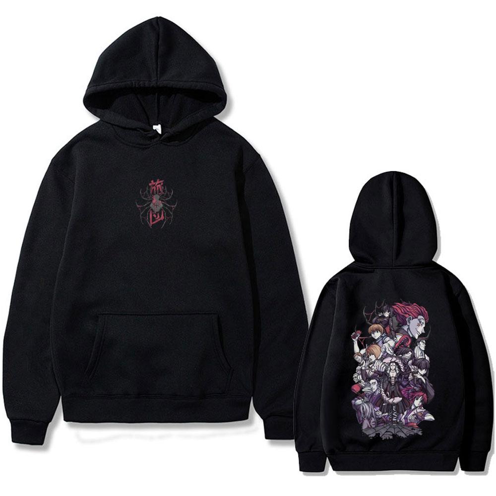 Anime Hunter X Hunter Phantom Troupe Spider Hoodie Men Women Casual Vintage Pullover Hoodies Male Fashion Oversized Tracksuit
