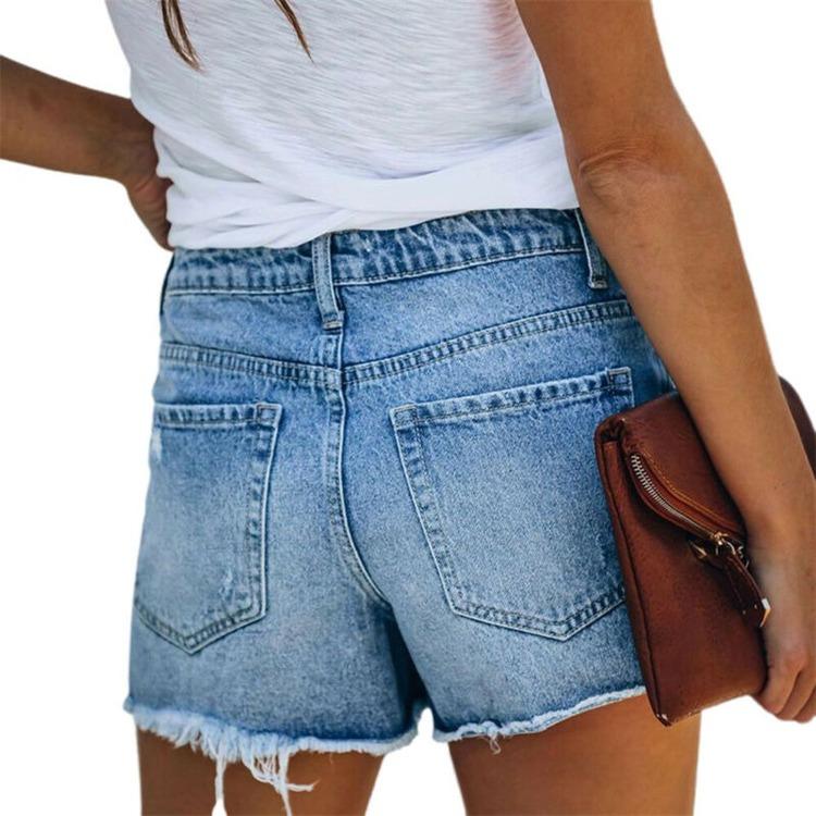 Pantalones vaqueros rasgados para mujer verano pantalones calientes de  cintura alta pantalones asimétricos pantalones de mezclilla angustiados  comprar a buen precio — entrega gratuita, reseñas reales con fotos — Joom