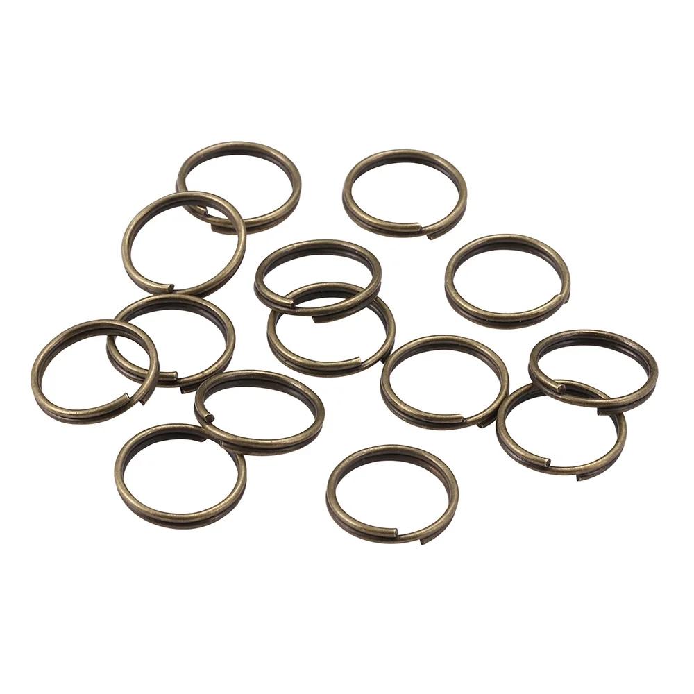 120pcs/lot 4 6 8 10 12 Mm Open Jump Rings Double Loops Split Rings Connectors For Jewelry Making Supplies DiY