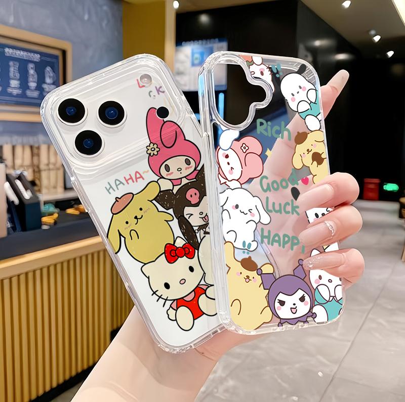 Lucky Kuromi Melody Kuromi Casing For Samsung Galalxy S26 Ultra S25 FE S24 S23 S22 S21 Plus Ultra FE 5G Cinnamoroll Clear Case