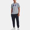 Under Armour Logo Print Breathable Crew Neck Short Sleeve T-Shirt Men Tops Gray 1379451-035
