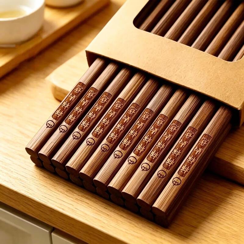 Alishan Lucky Persimmon Bamboo Chopsticks