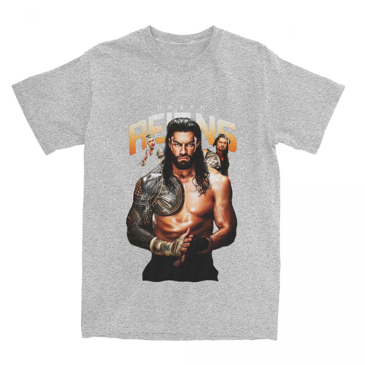 Comfortable season Roman Reigns Wrestling Winnaar Accessoires T-shirts Mannen Vrouwen Vintage Puur Katoen Grafische Print Kleding S