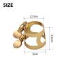 Fangzi Alto Saxophone Ligature, Brass Ligature Fastener, Adjustable Double Screws, Alto Saxophone Mouthpiece Ligature Clip Accessories