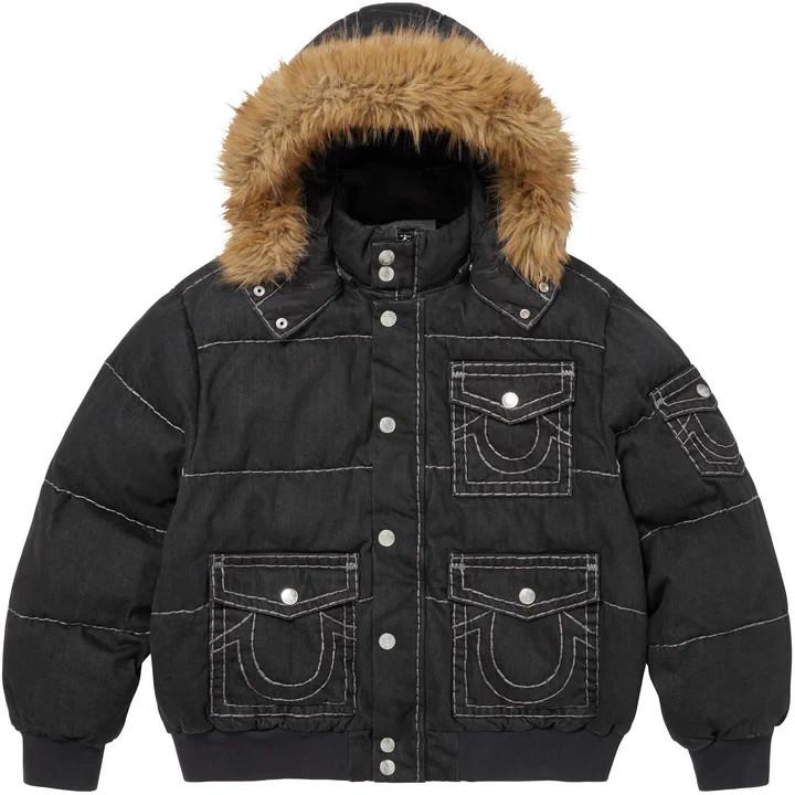 Supreme True Religion Pufīga jaka Melna